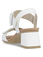 Dámské kožené sandály Remonte by Rieker D1K51-80 v bílé barvě