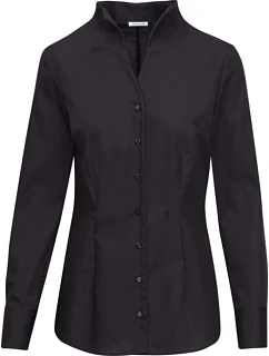 Seidensticker Chalice Blouse Slim LSL Popelínová halenka s dlouhým rukávem 78.1182 black