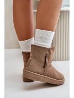 Dámské Sněhule Big Star OO274A165 Béžové