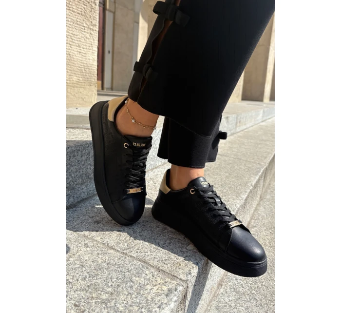 Dámské Sneakersy Z Eko Kůže Big Star model 21693190 Černé - Big Star Shoes Dámské Sneakersy Z Eko Kůže Big Star model 21693190 Černé - Big Star Shoes