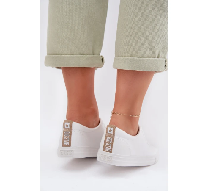 Dámské tenisky z eko kůže Big Star model 22009843 Bílé - Big Star Shoes