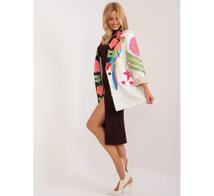 Marynarka DHJ MA 18525 model 19648743 ecru - FPrice Marynarka DHJ MA 18525 model 19648743 ecru - FPrice