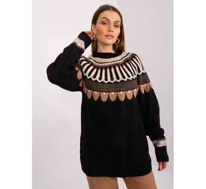 Svetr LC SW 0342.06X černá Svetr LC SW 0342.06X černá