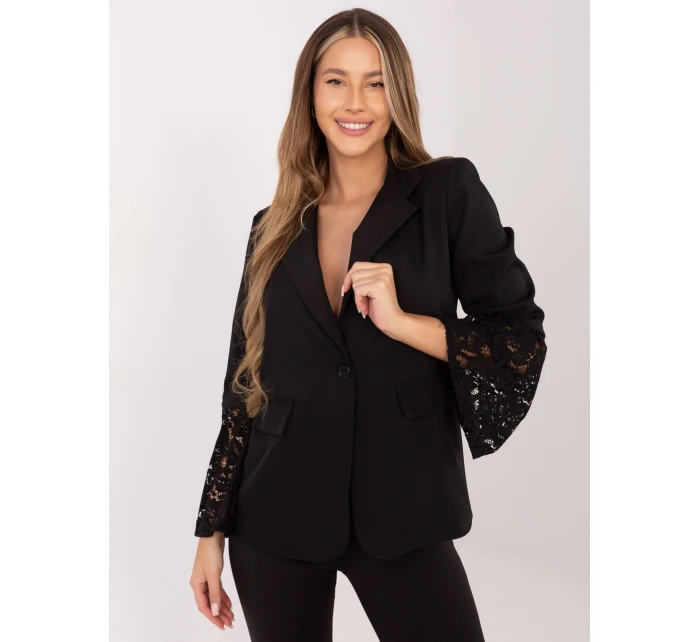 Marynarka MI MA model 21798156 czarny - FPrice Marynarka MI MA model 21798156 czarny - FPrice