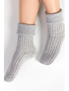 Dámské ponožky na spaní 067 sv. šedá a sv. modá - Steven
