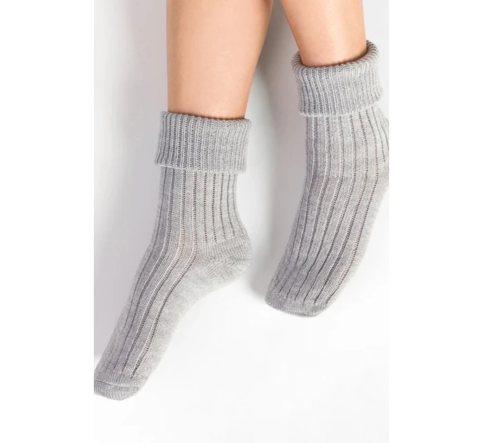 Dámské ponožky na spaní 067 sv. šedá a sv. modá - Steven Dámské ponožky na spaní 067 sv. šedá a sv. modá - Steven