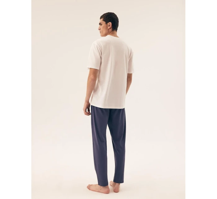 Pánské pyžamové kalhoty 2PACK Mode 43030-59X Tmavě modrá s modrou - Henderson Pánské pyžamové kalhoty 2PACK Mode 43030-59X Tmavě modrá s modrou - Henderson