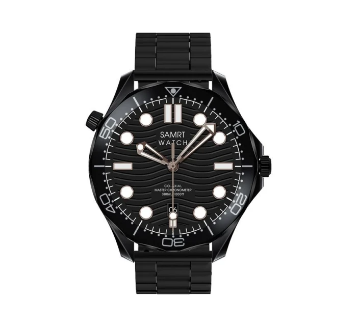 VELTORI VT150-1 Smartwatch Černý silikonový řemínek + černý náramek VELTORI VT150-1 Smartwatch Černý silikonový řemínek + černý náramek