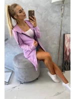 Šaty s kapucí, mikina fialová Šaty s kapucí, mikina fialová