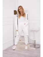 Hřejivá souprava s dlouhou mikinou ecru