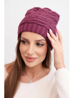 Čepice s rolováním Magda K293 camel