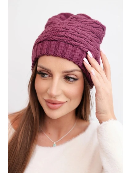 Čepice s rolováním Magda K293 camel