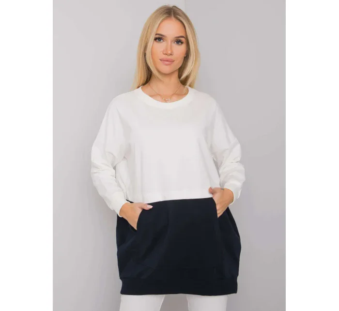 Halenka RV BL 7197.89P tmavě modrá a bílá