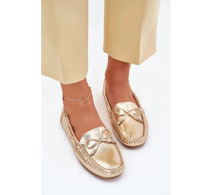 Dámské mokasíny z eko kůže Si Passione – zlaté