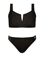 Dámské dvoudílné plavky S1011PM4 Panama 4 černé - Self