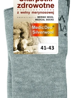 Zdravotní hrubší ponožky MEDIC DEO SILVERWOOL - DEOMED