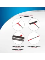 DIRT DEVIL Čistič oken a zrcadel 5 v 1 s teleskopickou rukojetí