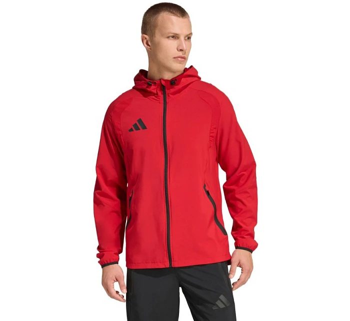 Pánská větrovka Tiro 26 Travel Jacket Červená model 22060774 pánské - ADIDAS Pánská větrovka Tiro 26 Travel Jacket Červená model 22060774 pánské - ADIDAS