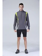 S Tréninkový top s zip s dlouhým rukávem 29. model 22426424 - Spiro