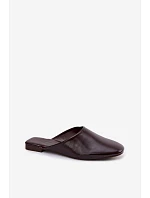 Dámské Mules z Umělé Kůže Ploché Čokoládové Romelle Dámské Mules z Umělé Kůže Ploché Čokoládové Romelle