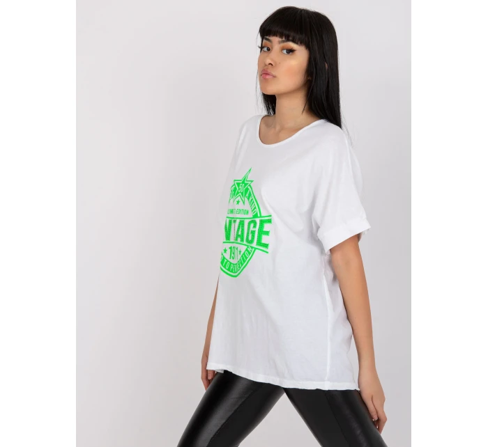 Tričko DHJ TS 6860.26X bílá a zelená