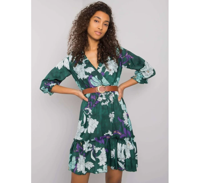 Šaty LC SK 22K 3039.51P tmavě zelená