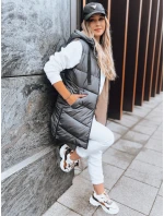 Tmavě šedá oboustranná dámská vesta ONADE FashionStreet TY3725