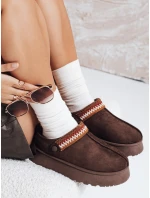 Dámské semišové hnědé sněhule Dstreet model 21993243 - FashionStreet