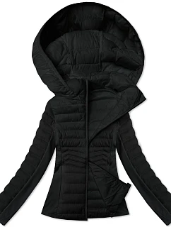 Dámská bunda z lepené tkaniny J Style černá (16M9225-392)
