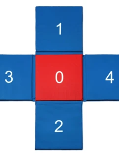 Podložka CROSS 150x150x2 cm skládací SMJ sport MC-02