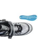 INLINE BRUSLE-KOLEČKOVÉ BRUSLE 4V1 ENERO PRO LED 30-33 ŠEDÁ