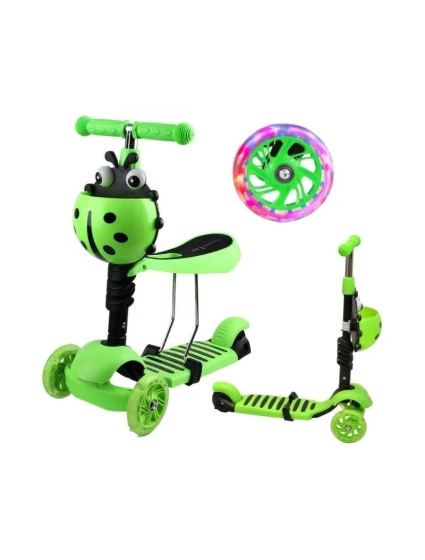BALANCE SCOOTER 3V1 ENERO LADYBIRD GREEN
