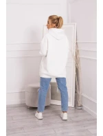 Zateplená mikina se zapínáním na druky ecru Zateplená mikina se zapínáním na druky ecru