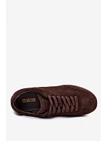 Tenisky z přírodního semiše Big Star model 22074727 Čokoládové - Big Star Shoes