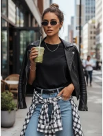 MAYLA dámské tričko černé FashionStreet RY2123 MAYLA dámské tričko černé FashionStreet RY2123