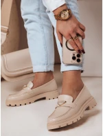 Dámské mokasíny s podrážkou beige Dstreet model 21984168 - FashionStreet