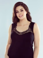 Dámská košilka Eldar Porta Plus černá 2XL-3XL