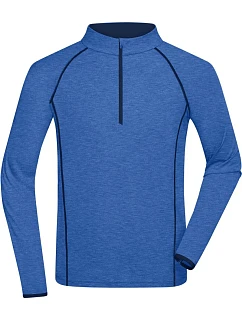 Daiber JN 498 Pánské funkční tričko s dlouhým rukávem 02.0498 blue melange/navy