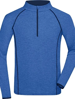 Daiber JN 498 Pánské funkční tričko s dlouhým rukávem 02.0498 blue melange/navy