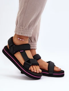 Dámské sandály na platformě model 21649068 Černé - Lee Cooper