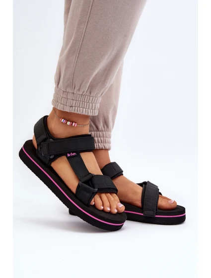 Dámské sandály na platformě model 21649068 Černé - Lee Cooper