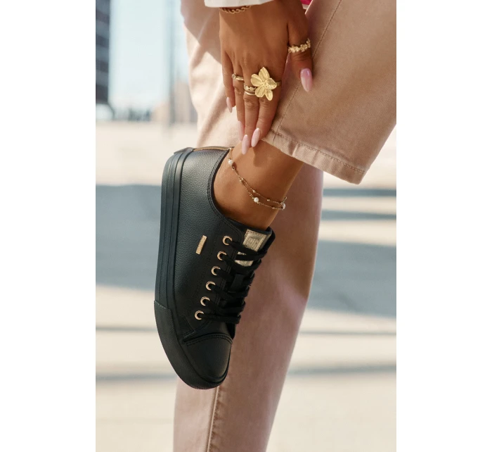 Dámské Tenisky Z Eko Kůže Big Star model 21693148 Černé - Big Star Shoes