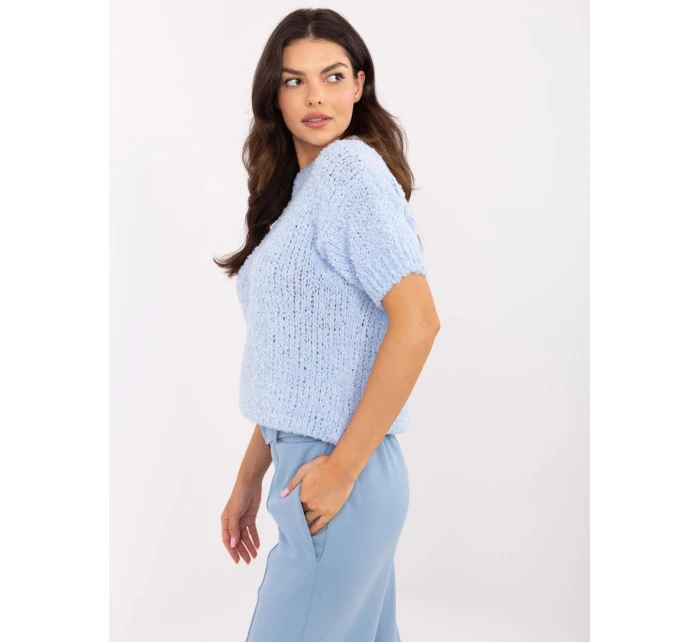 Sweter MI SW model 20863072 jasny niebieski - FPrice Sweter MI SW model 20863072 jasny niebieski - FPrice