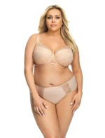 Béžové dámské kalhotky brazilky model 8365258 - Gorsenia Béžové dámské kalhotky brazilky model 8365258 - Gorsenia