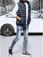 Pánská prošívaná modrá vesta Dstreet model 21964920 - FashionStreet Pánská prošívaná modrá vesta Dstreet model 21964920 - FashionStreet