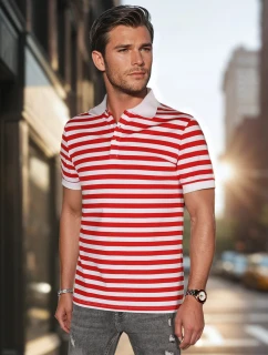 Pánská pruhovaná polokošile bílá model 21987924 - Dstreet