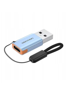 Adaptér Vention USB 3.1 USB-A na USB-C se šňůrkou ze slitiny hliníku