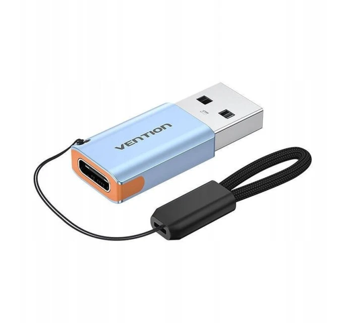 Adaptér Vention USB 3.1 USB-A na USB-C se šňůrkou ze slitiny hliníku