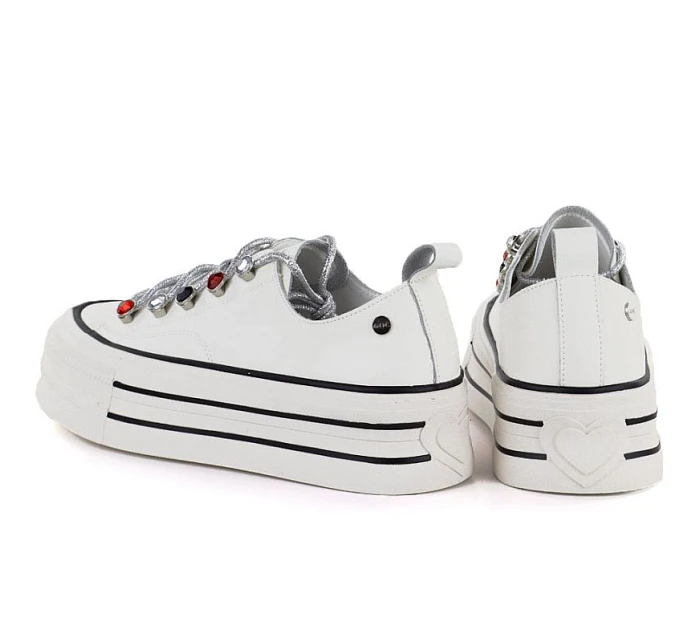 Dámské kožené tenisky na white model 22081668 - Hikvision Dámské kožené tenisky na white model 22081668 - Hikvision