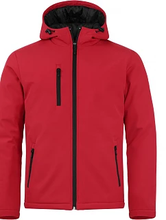Padded Hooded Softshell Men Pánská zateplená softshellová bunda s kapucí model 22454925 red - Clique